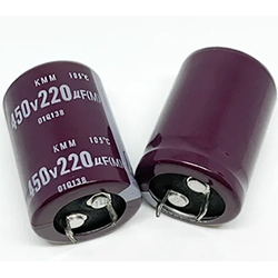 Электролитический конденсатор 220 мкФ 450 V, 22x45 мм