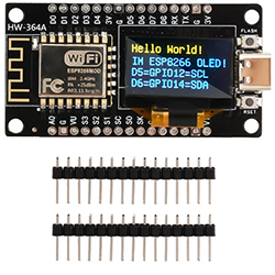 ESP8266 NodeMCU + дисплей OLED, microUSB