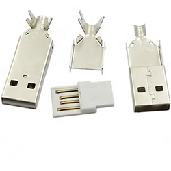 Штекер USB папа корпусной, металл