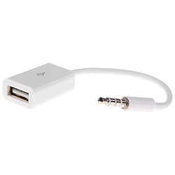 OTG Кабель USB - 3.5 для подключения MP3 устройств